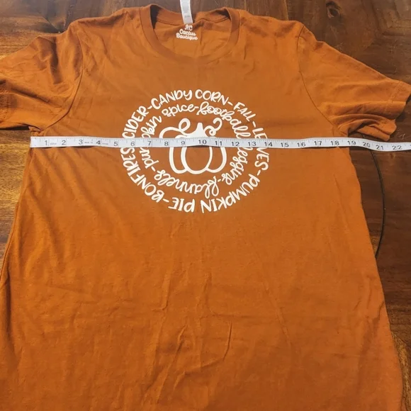 Women's Fall Theme Pumpkin Shirt Size Medium - Picture 2 of 8